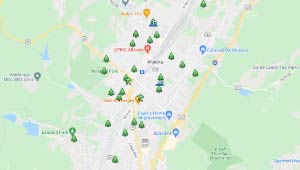 Google Maps view of Altoona's Parks