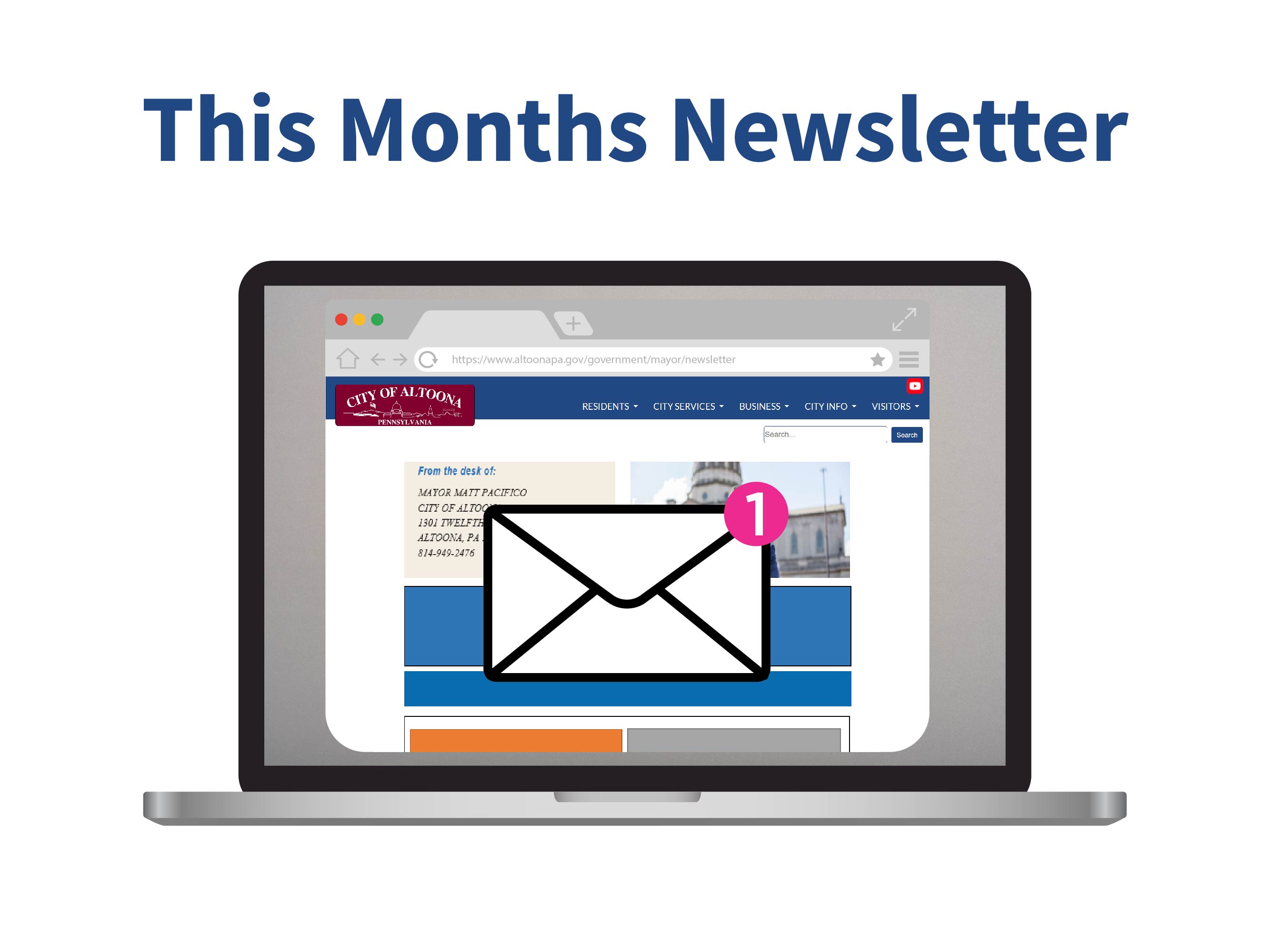 This months newsletter graphic.